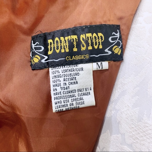 Don’t Stop Vintage Leather Vest - Picture 6 of 6